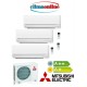 TRIAL SPLIT MITSUBISHI ELECTRIC SERIE DM 9000+9000+12000 BTU A++/A+